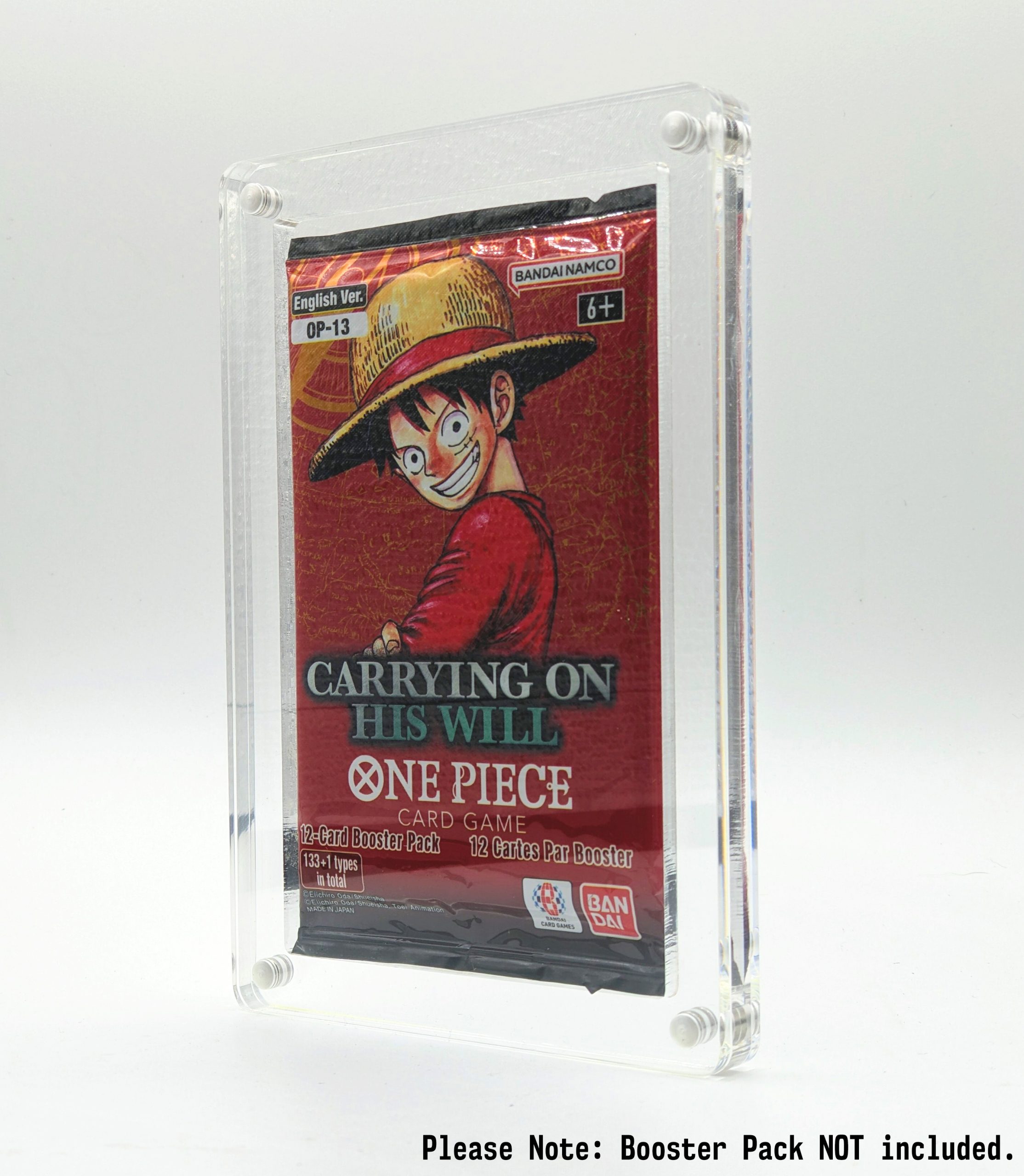 One Piece Booster Pack Acrylic Display Case