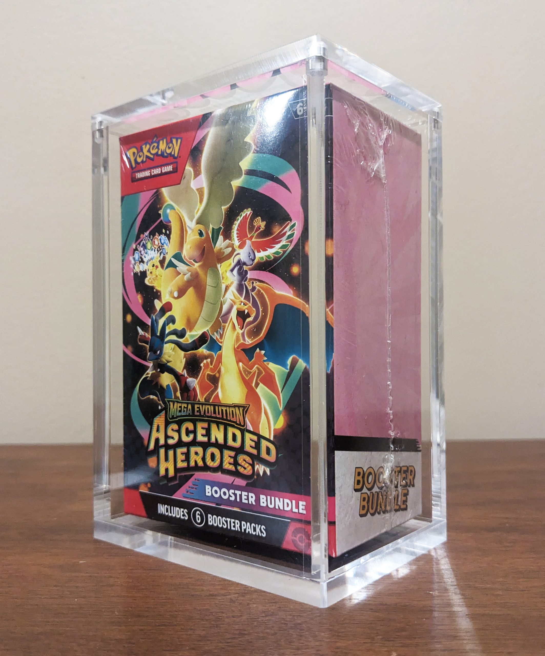 Pokemon Booster Bundle Box (Tall Version) Acrylic Display Case - Image 5